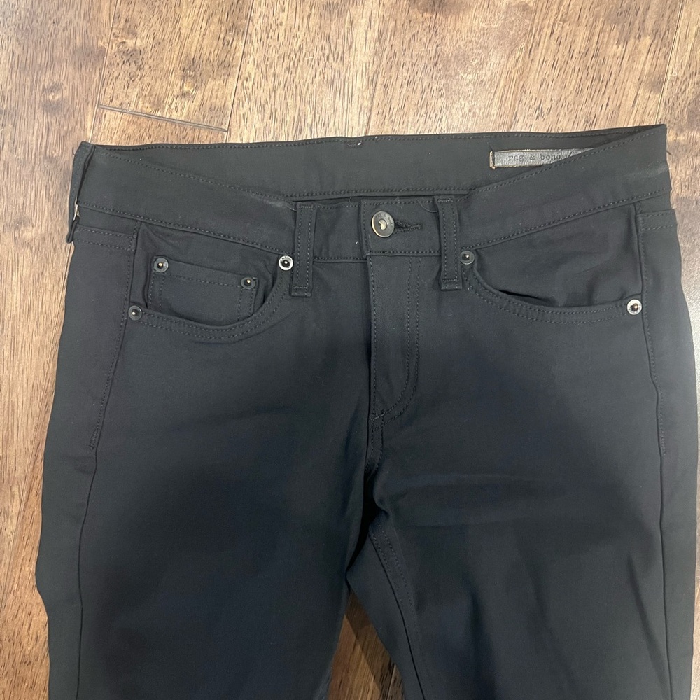 Rag & Bone Skinny Stretch Jeans (Black, 26) - Picture 3 of 7